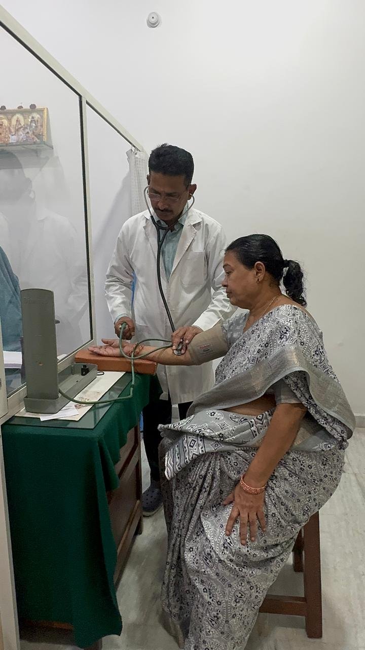 Compassionate doctor examining patient